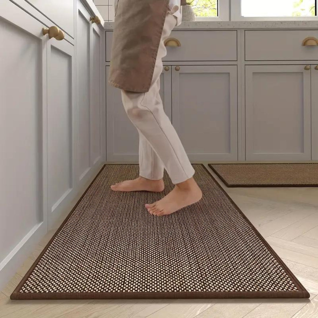 2-Piece Cushioned Kitchen Mat Set with Anti-Slip Backing