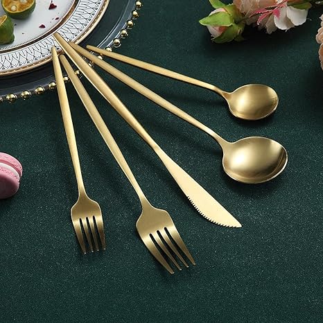 20-Piece 18/10 Stainless Steel Cutlery Set with Matte Finish