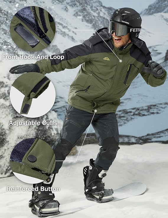 Insulated Outdoor Winter Jacket – Windproof & Waterproof