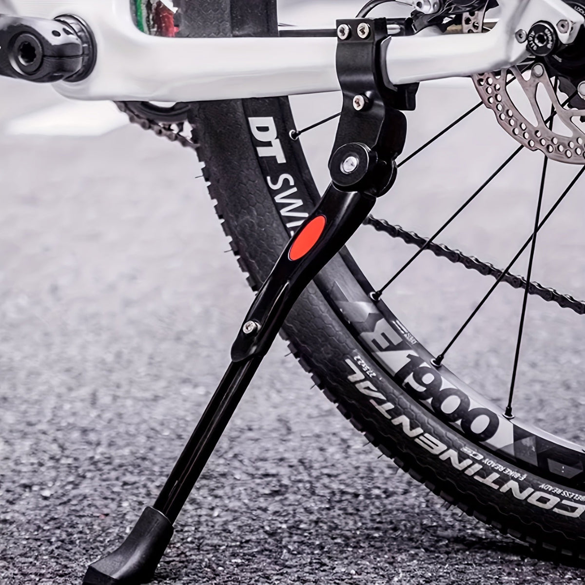Adjustable Bicycle Side Kickstand with Aluminium and Plastic Construction