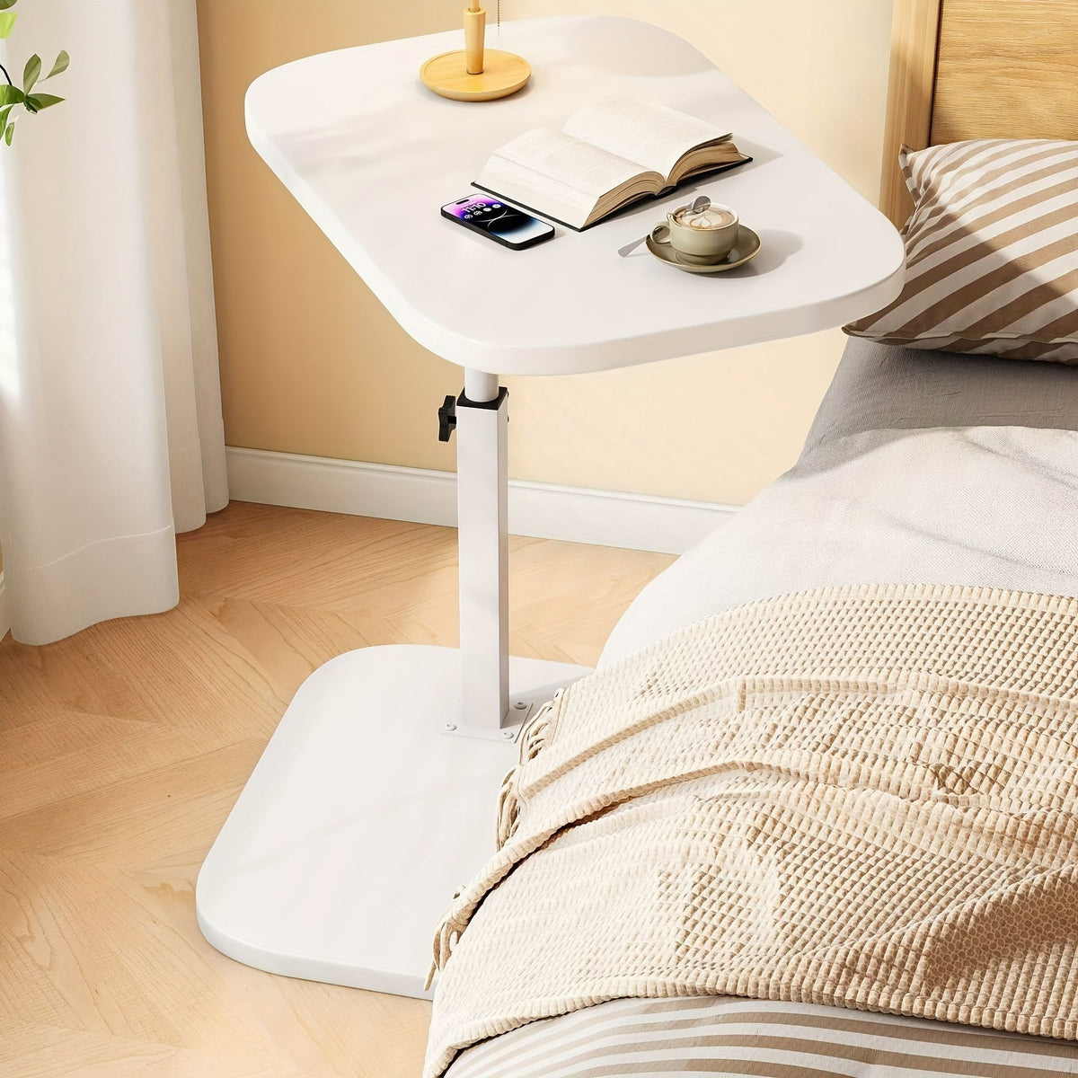 Adjustable Side Table – Modern Sofa & Bedside Utility Table