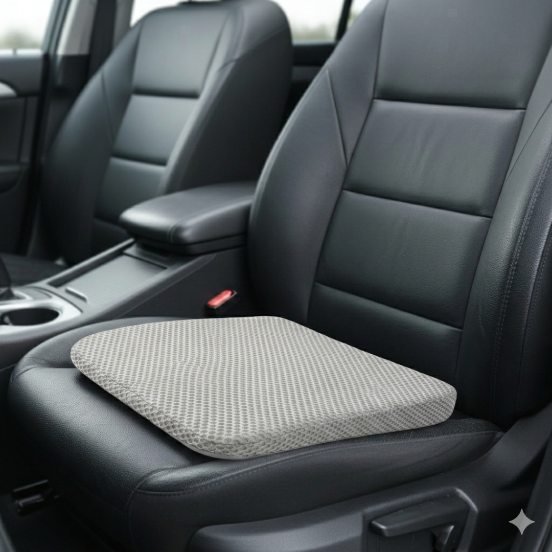 Breathable Honeycomb Car Seat Cushion with Non-Slip Base