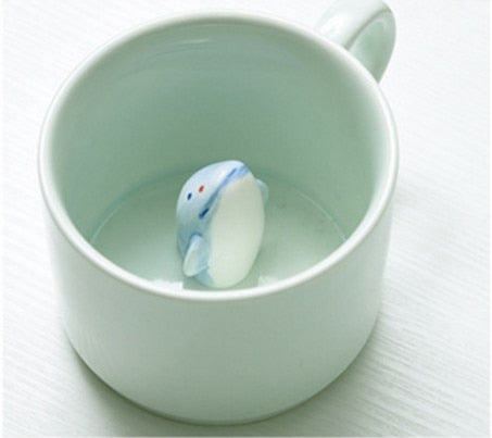 Ceramic Animal Mug with 220 ml Capacity and 3D Design