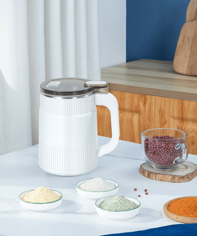 Compact Electric Grain Mill with Stainless Steel Bowl and One Touch Operation