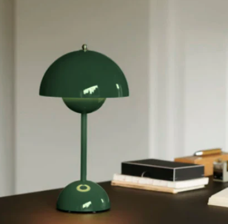 Cordless Retro LED Table Lamp with Touch Brightness Control and Warm White Light