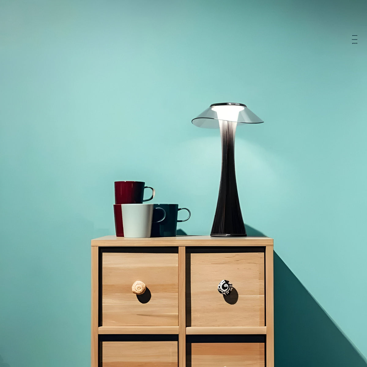 Crystal LED Touch Table Lamp with Warm White Light