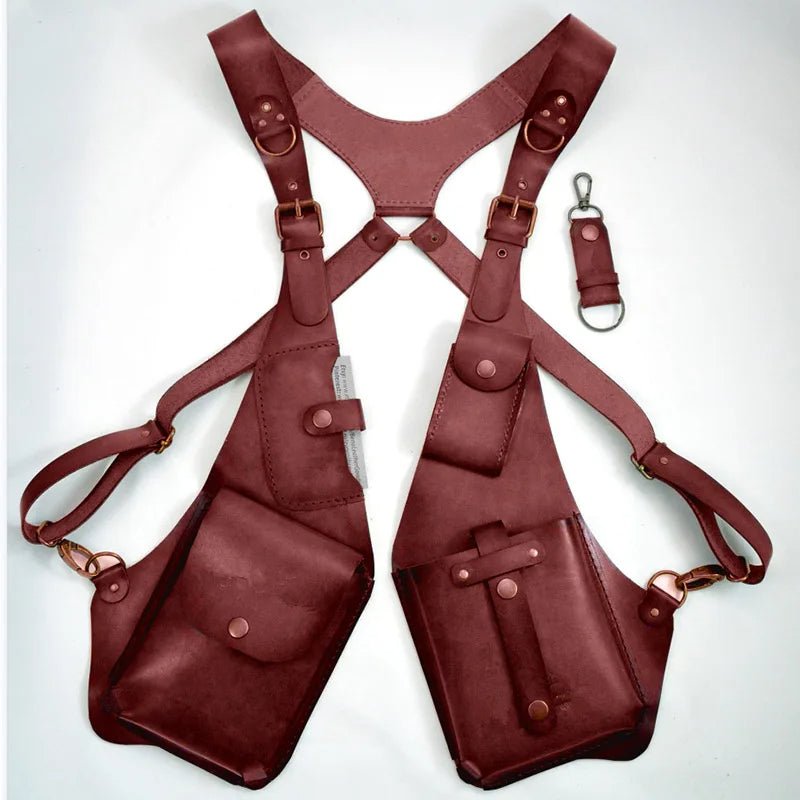 Leather Anti-Theft Shoulder Holster Bag β Secure Crossbody Harness