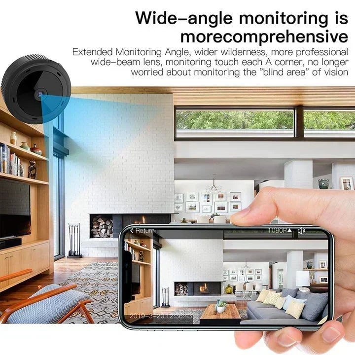 Mini WiFi Security Camera with HD Video, Night Vision and Motion Detection