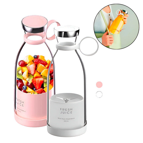 Portable Rechargeable Juice Blender with Stainless Steel Blades