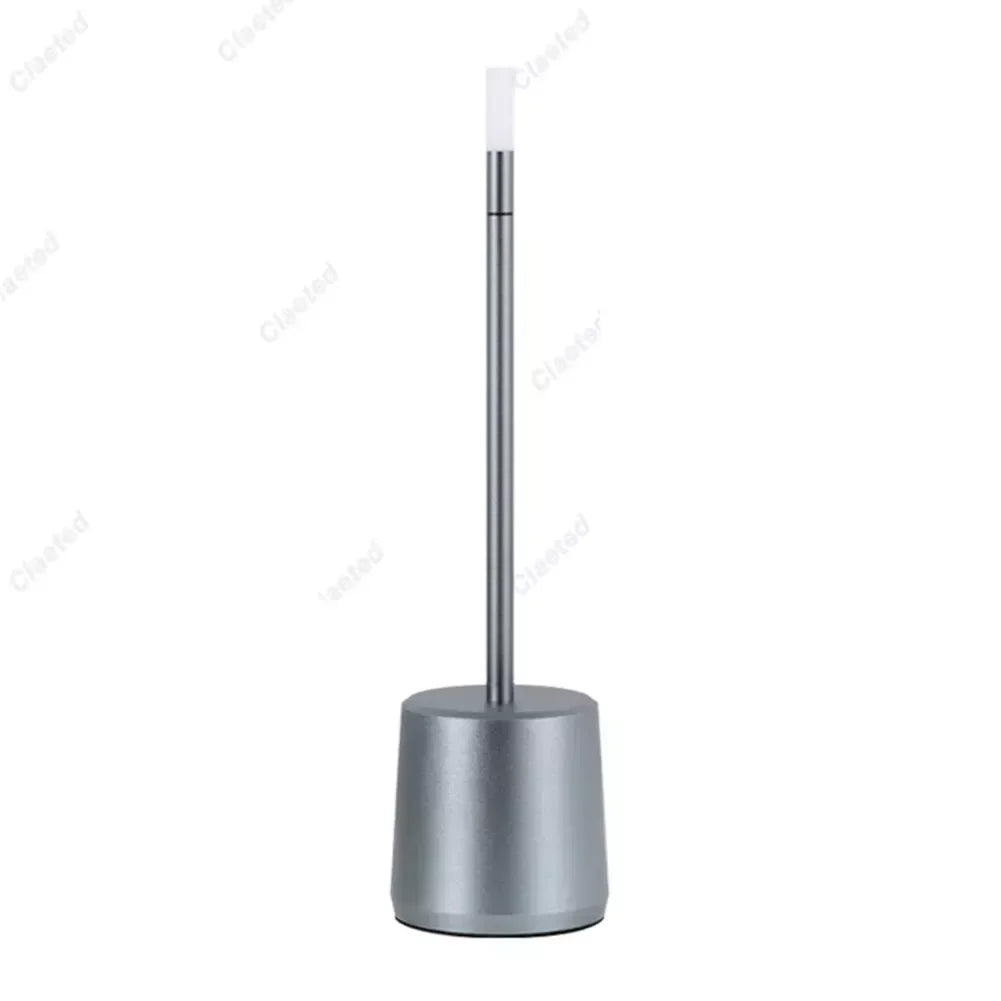 Rechargeable LED Table Lamp with Stepless Dimming and Crystal Shade