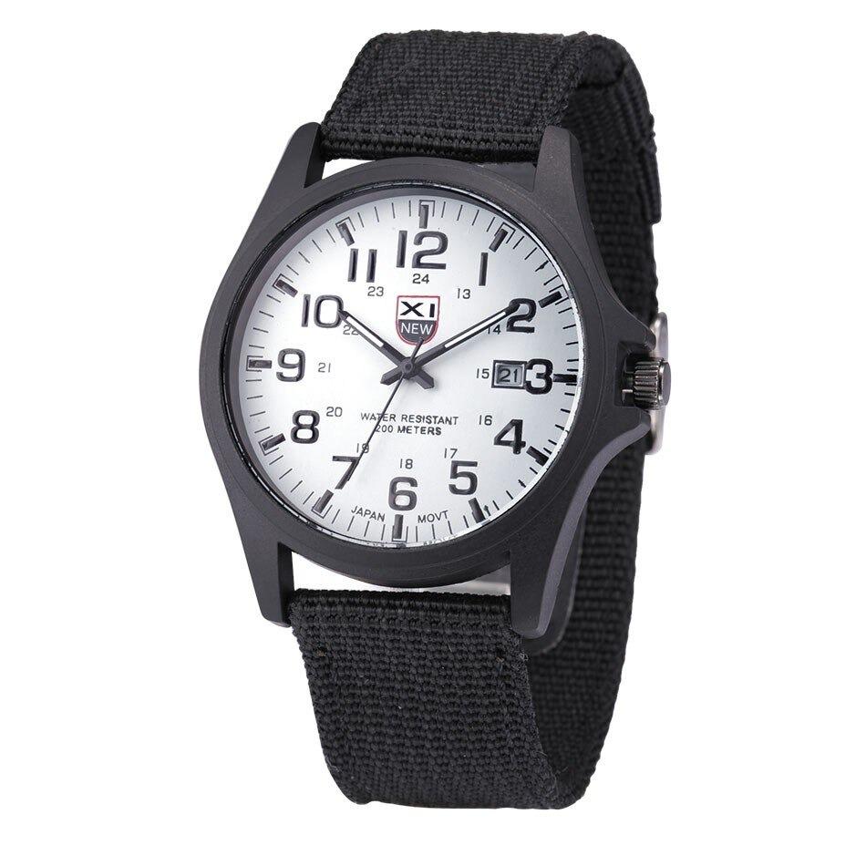 Tactical Men's Watch with LED Night Light and Shock Resistant Case