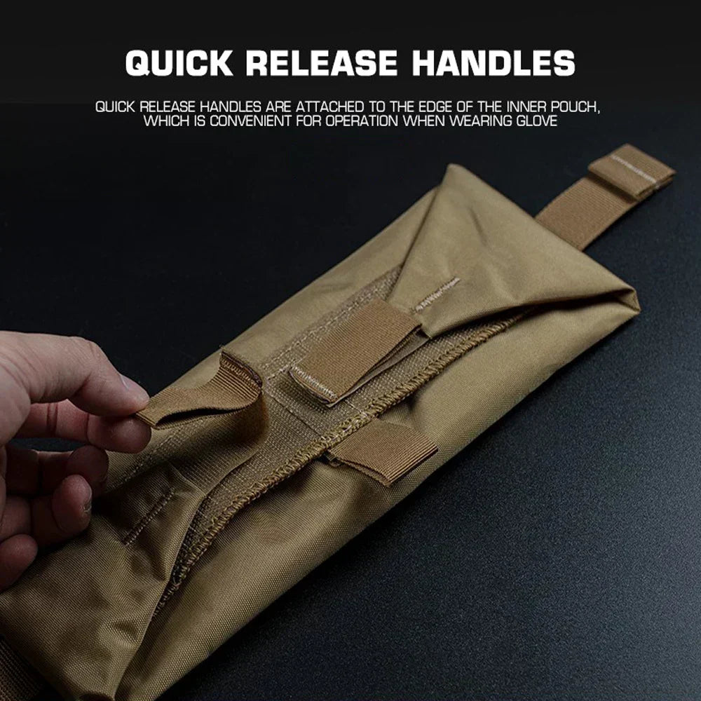 Tactical Roll-Up EMT IFAK Pouch with MOLLE Compatibility and 500D Nylon