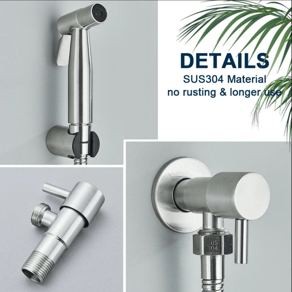 Toilet Bidet Sprayer with Adjustable Water Pressure for Hygienic Bathroom Cleaning