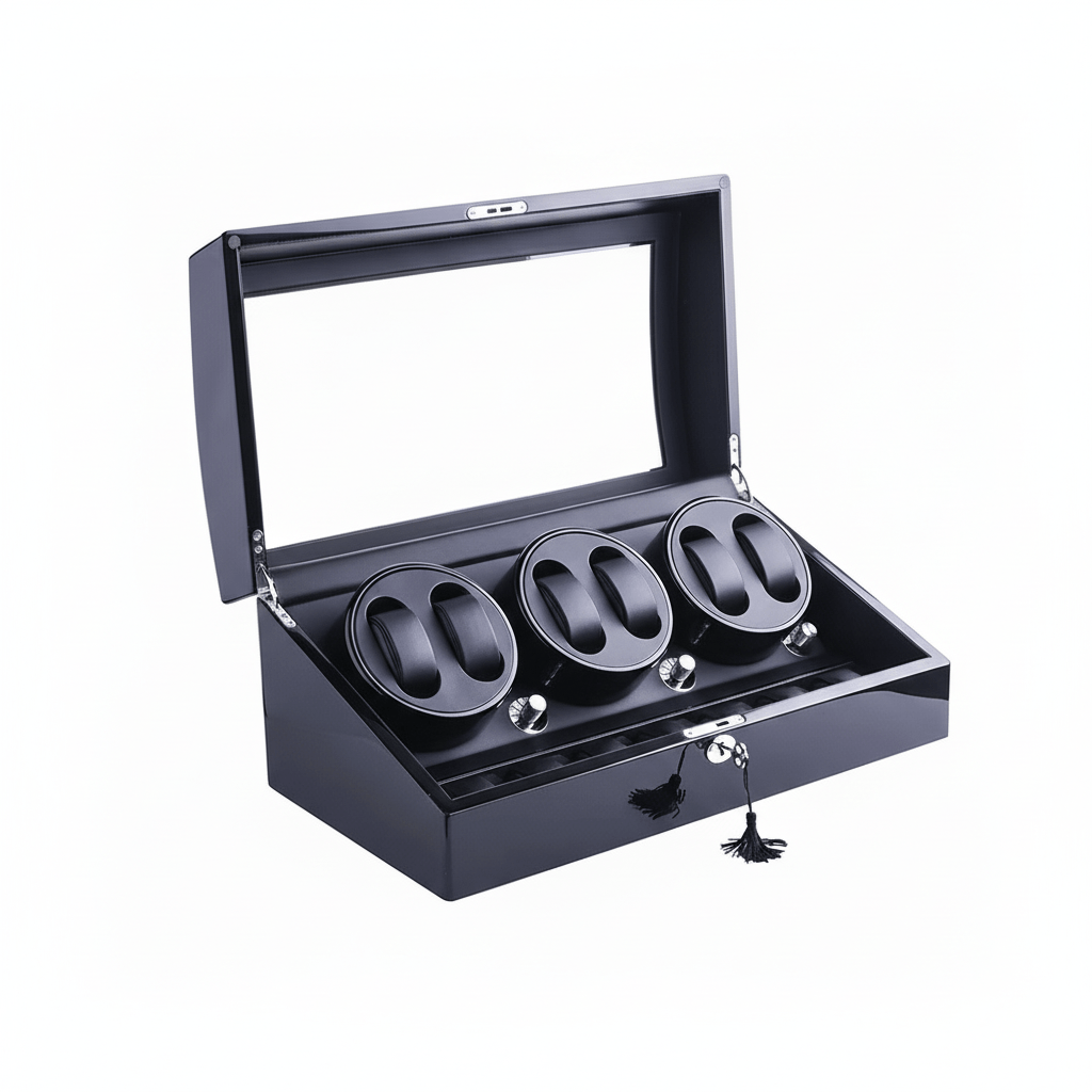 Werlona β Automatic Watch Winder Storage Case with 6 Winding Slots and 7 Storage Slots