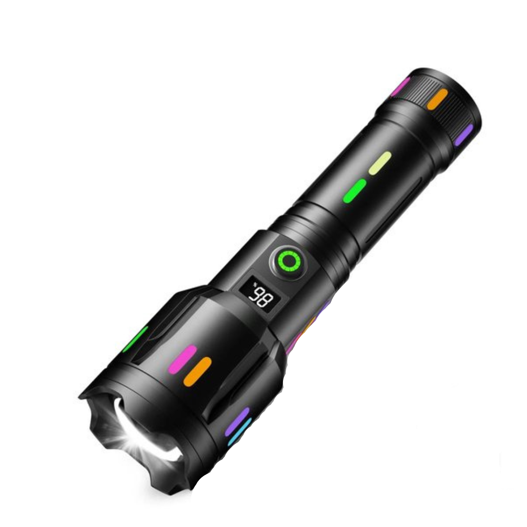Werlona – High-Power LED Flashlight with 9000 Lumens and USB-C Rechargeable Battery