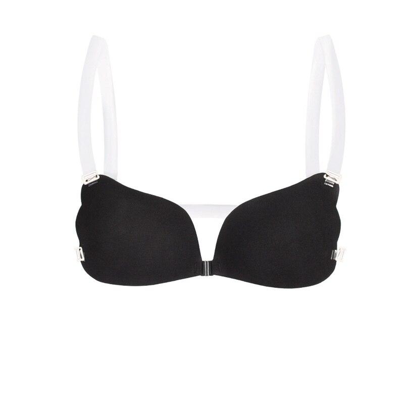 Women's Self-Adhesive Bra with Removable Straps and Front Closure