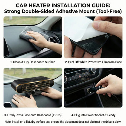 12V Portable Car Heater and Windshield Defroster