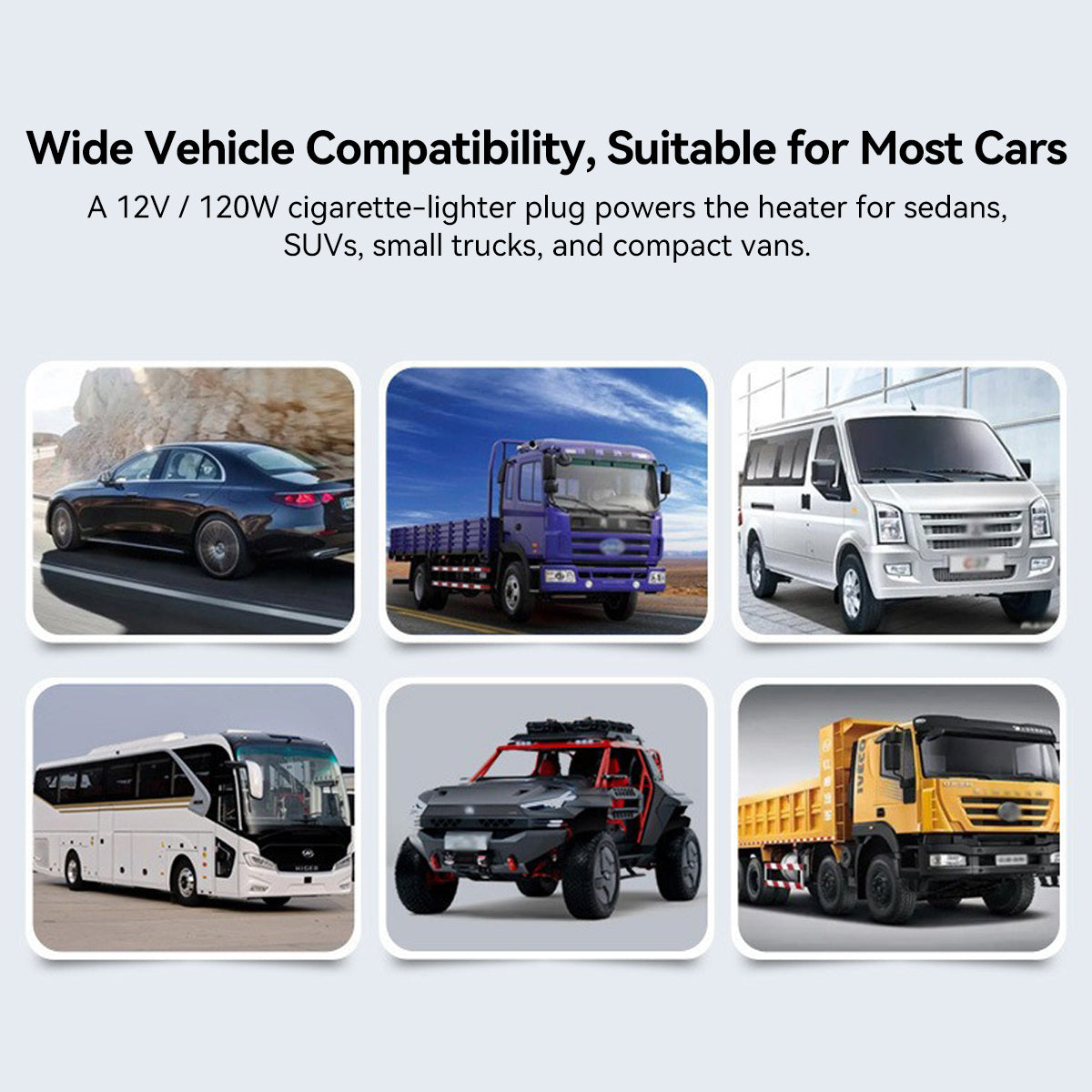 12V Portable Car Heater and Windshield Defroster