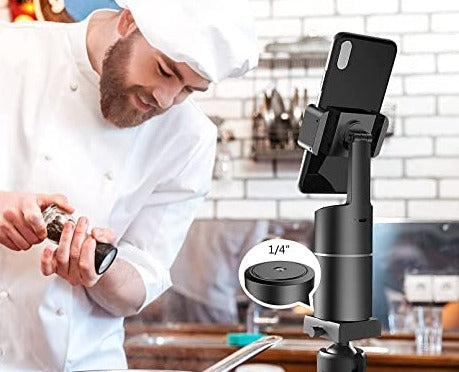Smart Auto Tracking Tripod Phone Holder with 360 Degree Face Tracking Built In Stabilizer