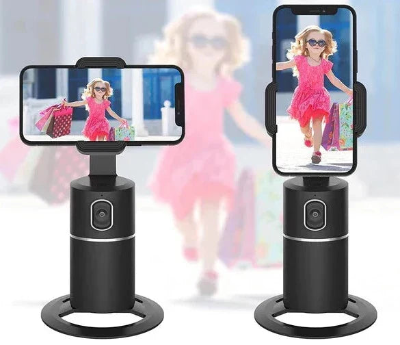 Smart Auto Tracking Tripod Phone Holder with 360 Degree Face Tracking Built In Stabilizer