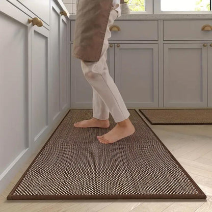 2-Piece Cushioned Kitchen Mat Set with Anti-Slip Backing