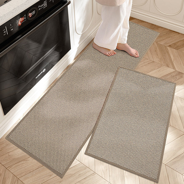 2-Piece Cushioned Kitchen Mat Set with Anti-Slip Backing