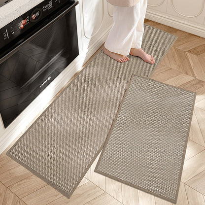 2-Piece Cushioned Kitchen Mat Set with Anti-Slip Backing