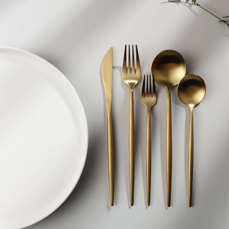 20-Piece 18/10 Stainless Steel Cutlery Set with Matte Finish