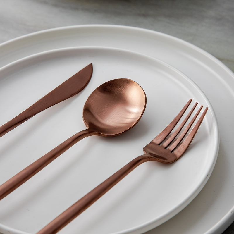 20-Piece 18/10 Stainless Steel Cutlery Set with Matte Finish