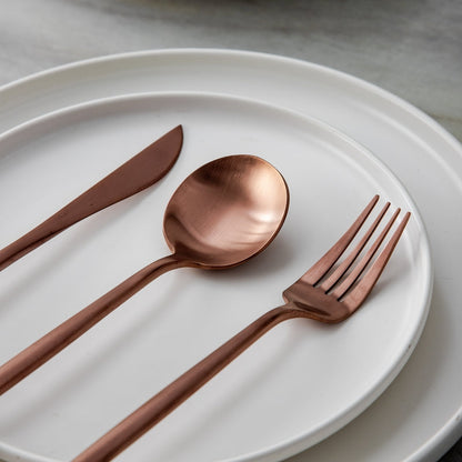 20-Piece 18/10 Stainless Steel Cutlery Set with Matte Finish