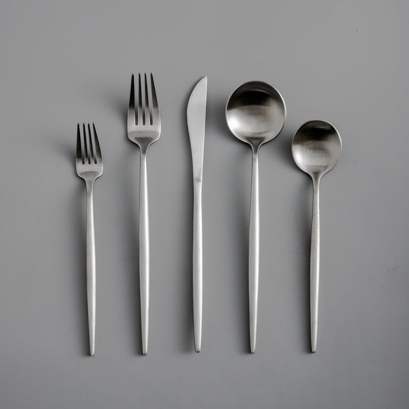 20-Piece 18/10 Stainless Steel Cutlery Set with Matte Finish