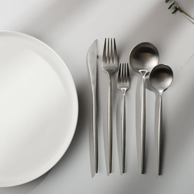 20-Piece 18/10 Stainless Steel Cutlery Set with Matte Finish