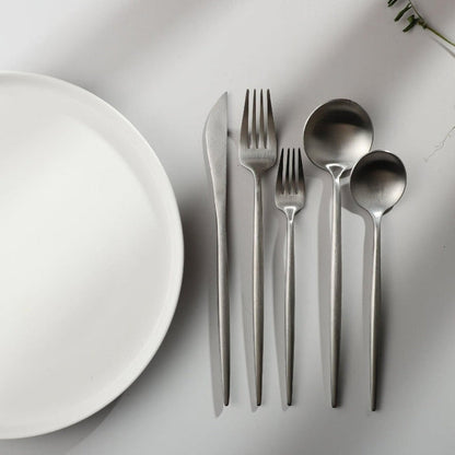 20-Piece 18/10 Stainless Steel Cutlery Set with Matte Finish