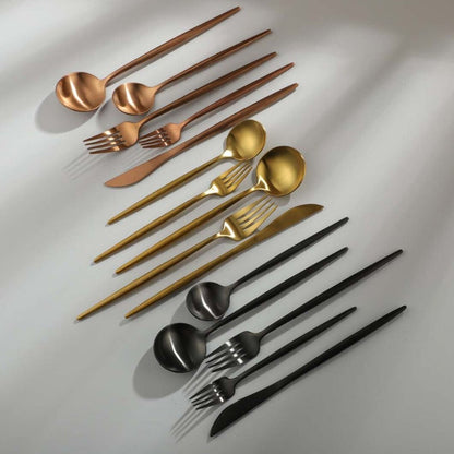 20-Piece 18/10 Stainless Steel Cutlery Set with Matte Finish