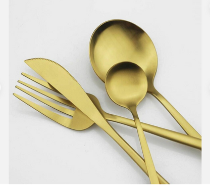 20-Piece 18/10 Stainless Steel Cutlery Set with Matte Finish