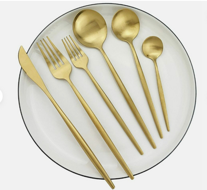 20-Piece 18/10 Stainless Steel Cutlery Set with Matte Finish