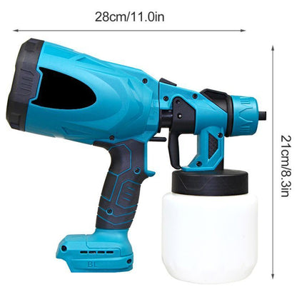 21V Cordless Paint Sprayer with Adjustable Flow and Twin Batteries