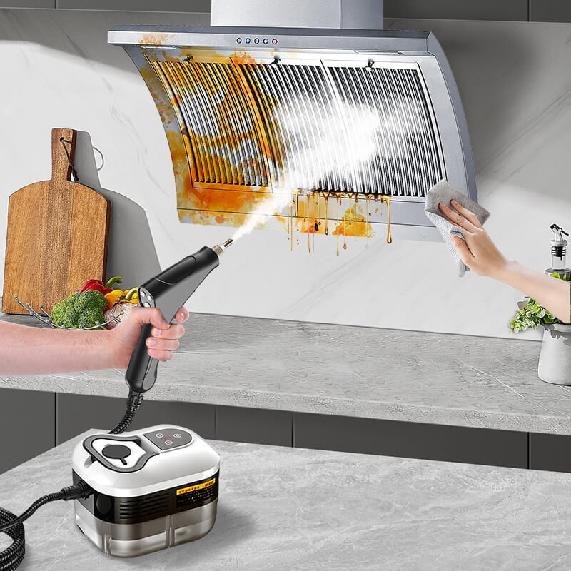 2500W High Pressure Steam Cleaner with 4 Nozzles for Multi-Surface Cleaning