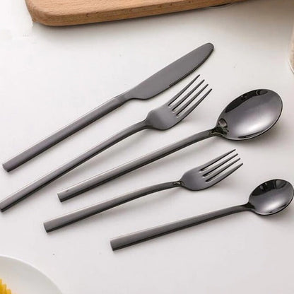30-Piece 18/10 Stainless Steel Cutlery Set with Polished Finish for 6 People