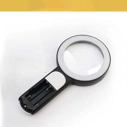 30x LED Magnifying Glass with 85 mm Lens for Reading, Inspection and Hobby Work