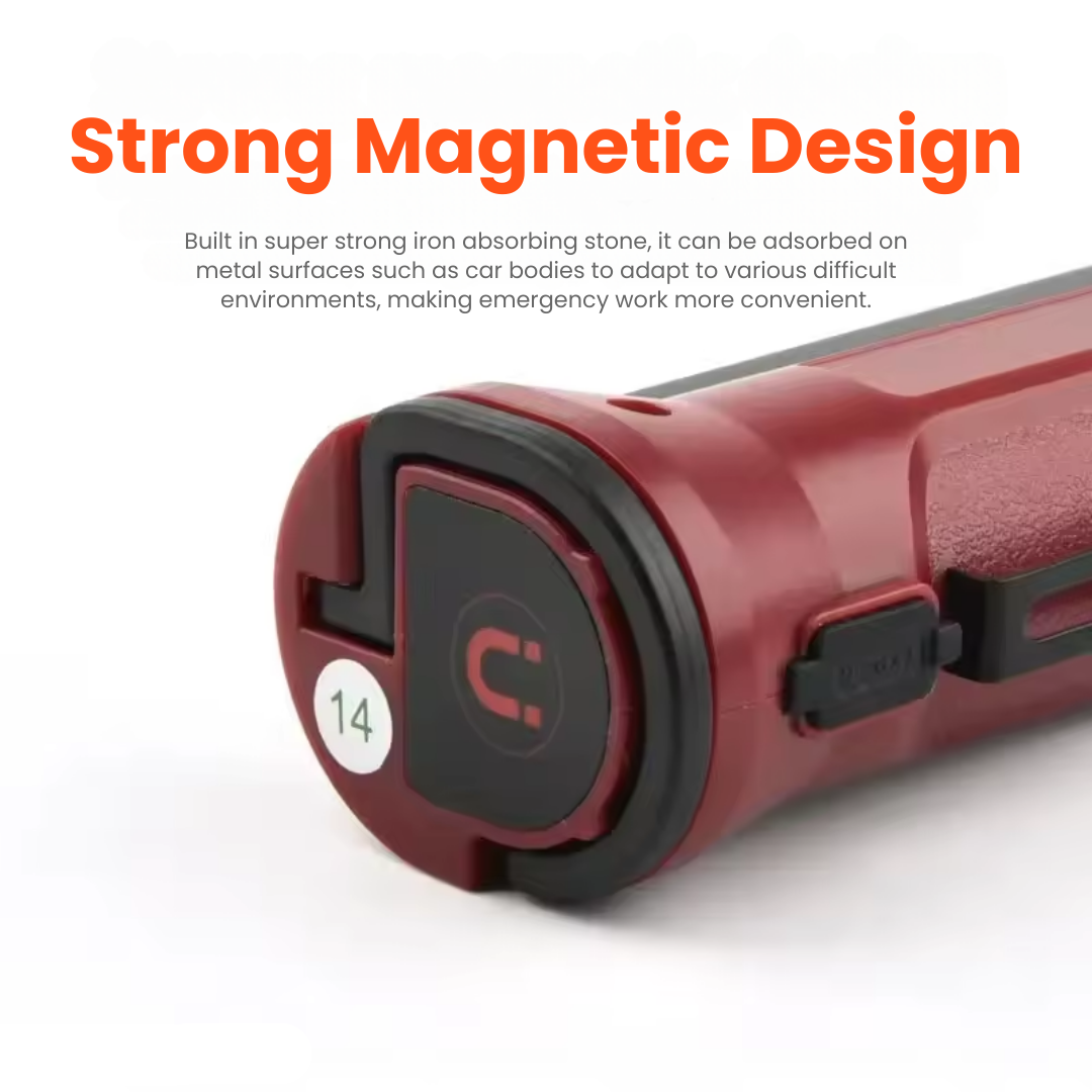 180° COB Work Light – USB Rechargeable, Compact & Waterproof