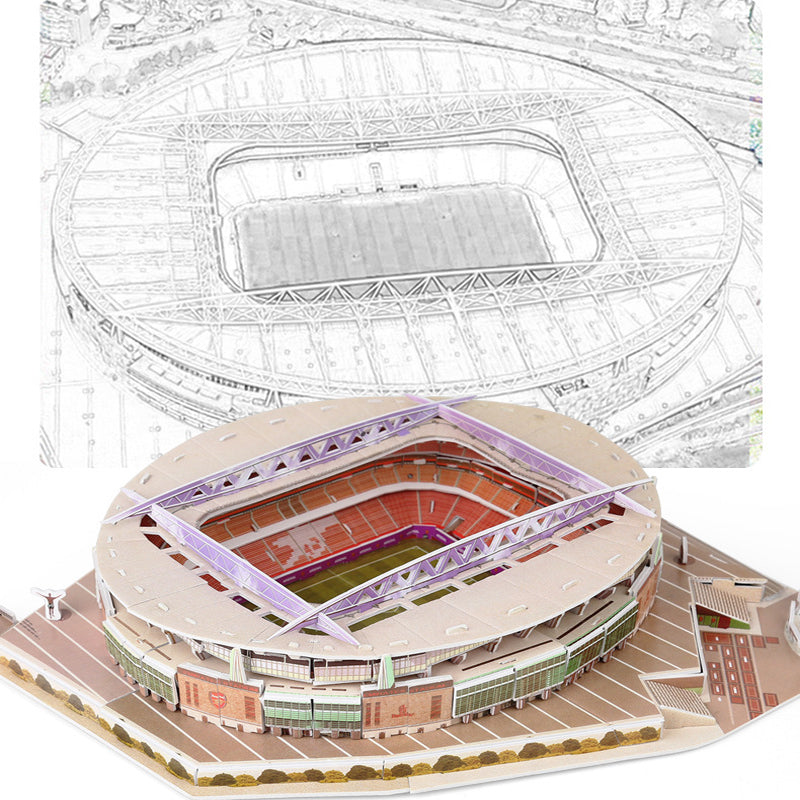 3D Football Stadium Puzzle Model for Teens and Adults