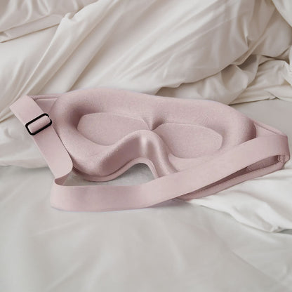 3D Memory Foam Sleep Mask with Light Blocking and Adjustable Fit