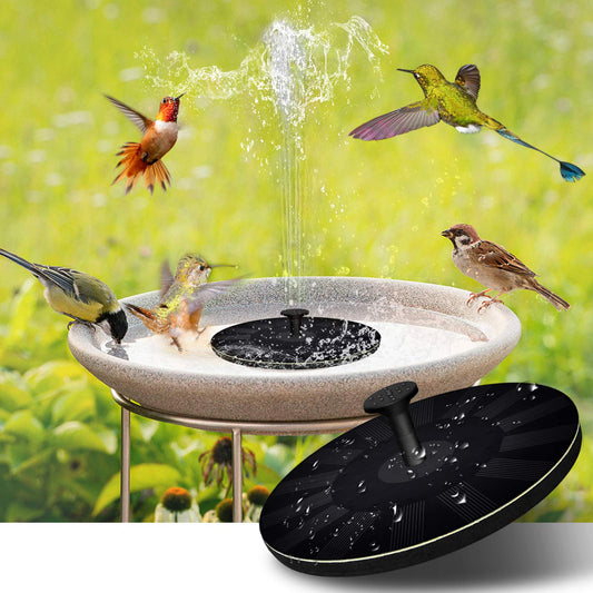 Solar Bird Bath Fountain with Circulating Water Feature for Relaxing Garden Decor