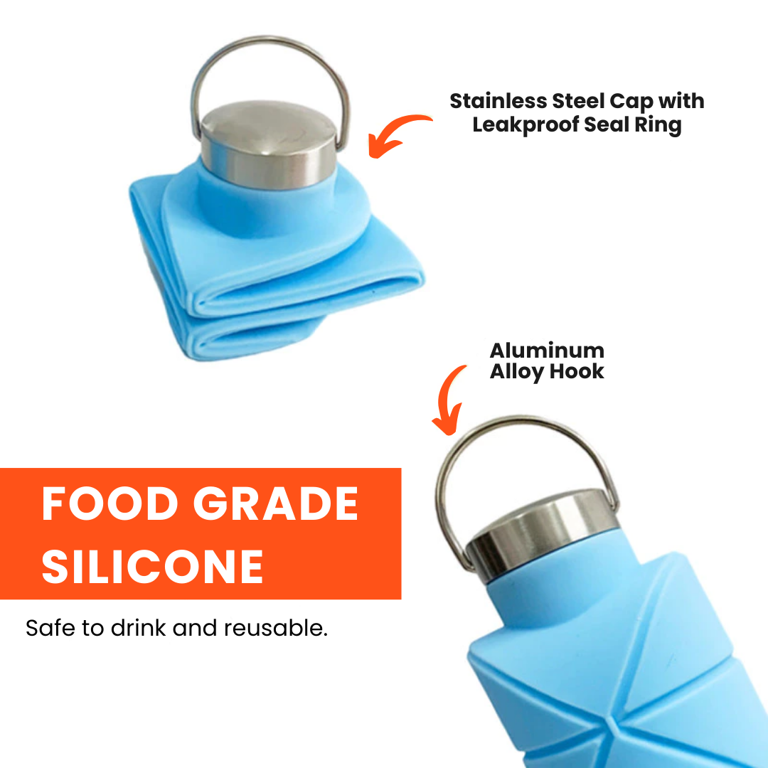 Collapsible Water Bottle – 750 ML, Leak-Proof & Eco-Friendly
