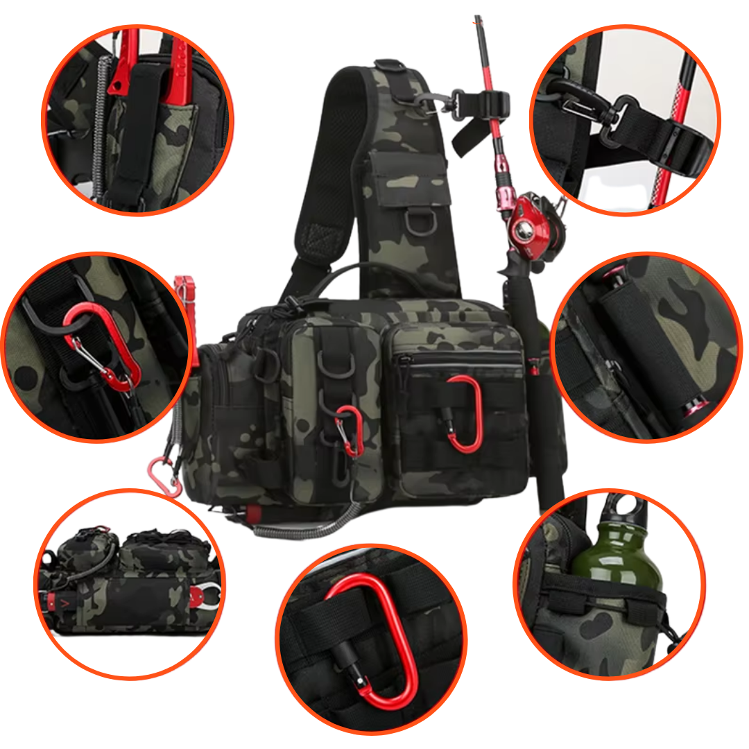 Multifunctional Outdoor Fishing Backpack Waterproof Tackle Bag Fishing Gear