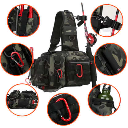 Multifunctional Outdoor Fishing Backpack Waterproof Tackle Bag Fishing Gear