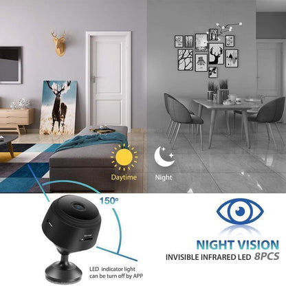 480p Magnetic WiFi Mini Camera with Night Vision and 360° Mount