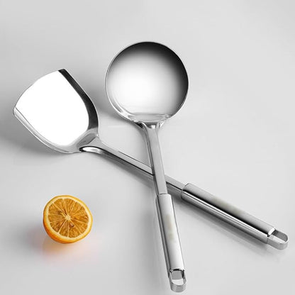 5-Piece Stainless Steel Kitchen Utensil Set with Ergonomic Handles