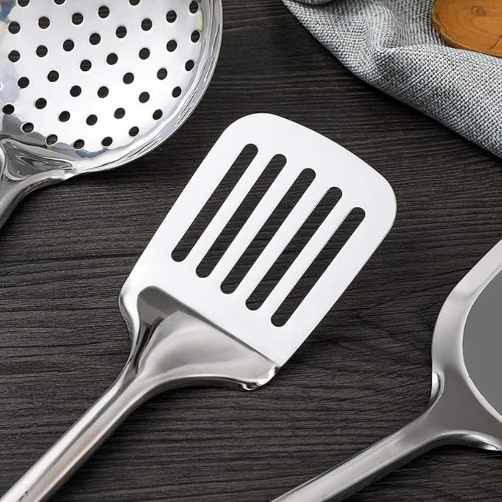 5-Piece Stainless Steel Kitchen Utensil Set with Ergonomic Handles